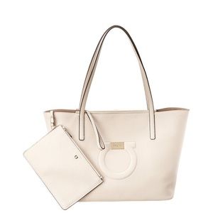 Salvatore Ferragamo City Tote Bone
